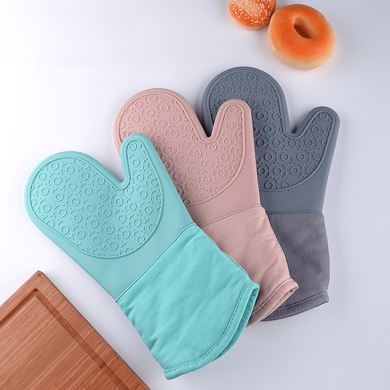 Thickened Silicone Oven Mitts, Food Grade High Temperature Resistant Baking  Gloves, Oven Gloves, Scalding-proof Heat Insulated Cooking Gloves, Kitchen  Accessories - Temu Italy