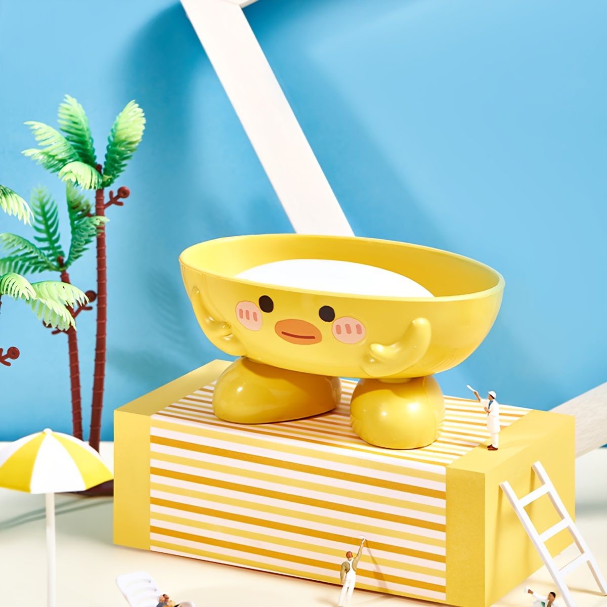 Familyhouse Lovely Frog Suction Cup Soap Dish Soap Sponge Holder  for Kids Bathing : Home & Kitchen