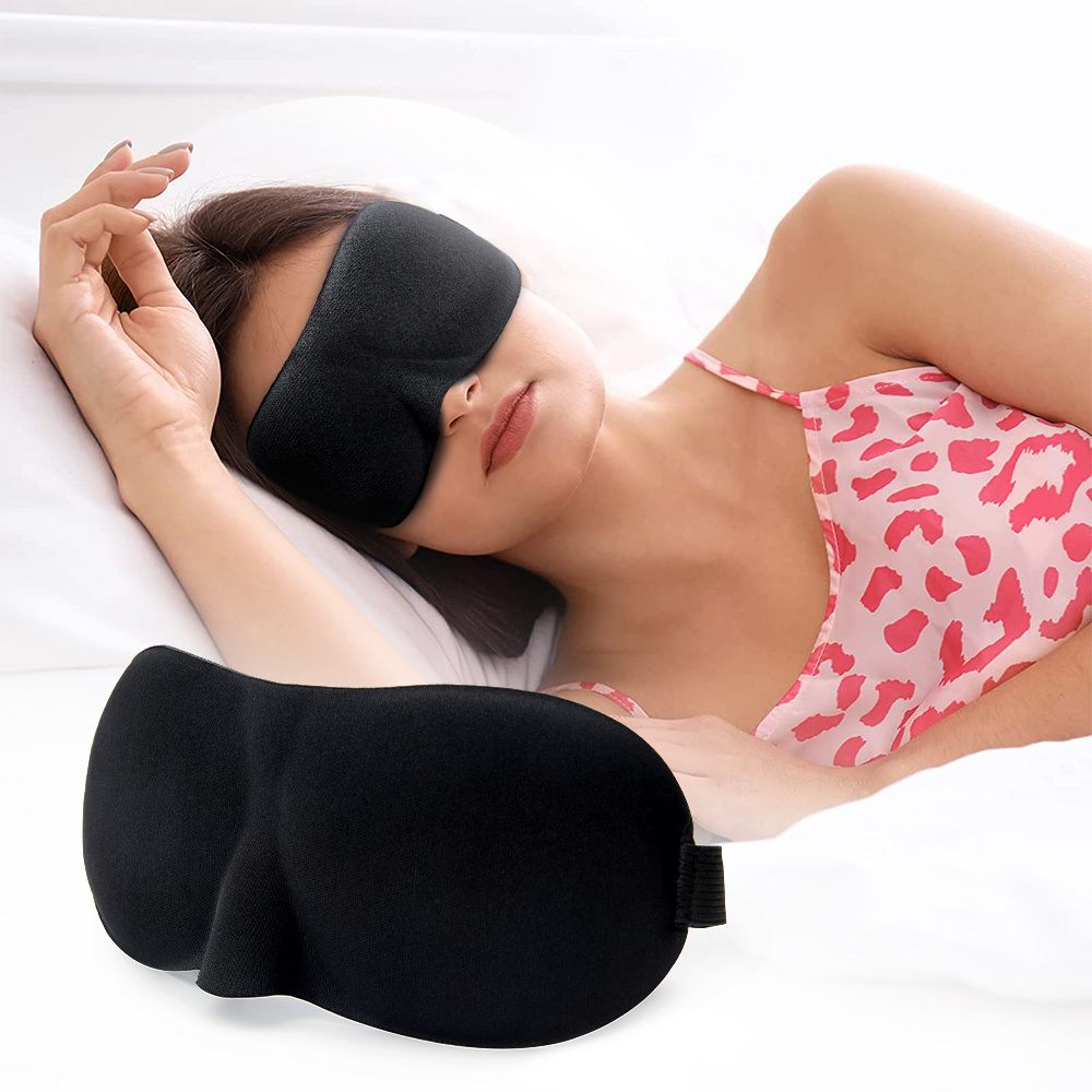 100 Pack Eye Mask Disposable Blindfolds for Games with Nose Pad Soft Eye  Cover Party Pack Sleep Eye Masks Eye Shade Mask Women Men Kids (Black)