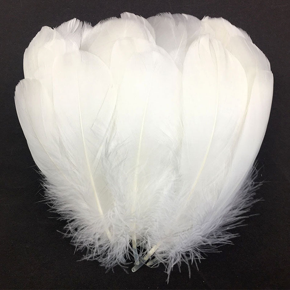 

50pcs 15-20cm/6-8inch Natural White Goose Feather Crafts Diy Plume Jewelry Making Beautiful Feathers Party Home Decoration Carnival Headdress Accessories