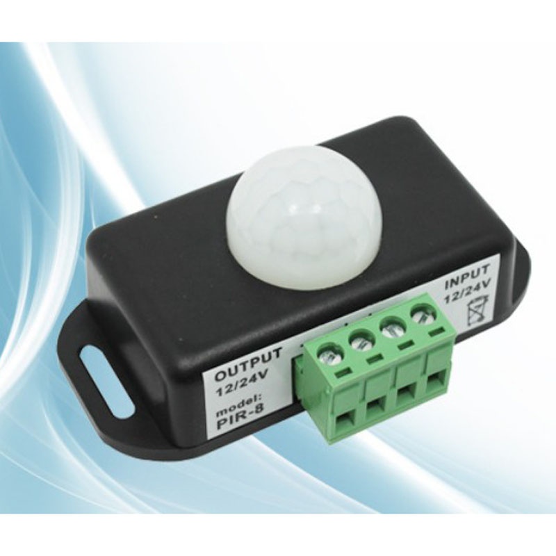 1pc 12v-24v 8a Interruptor Detector Sensor Movimiento Pir Infrarrojo  Automático Luz Led - Hogar Inteligente - Temu