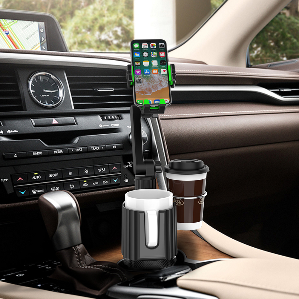 Car Cup Holder Organizer: Drink, Phone & Auto Styling Accessories in One!