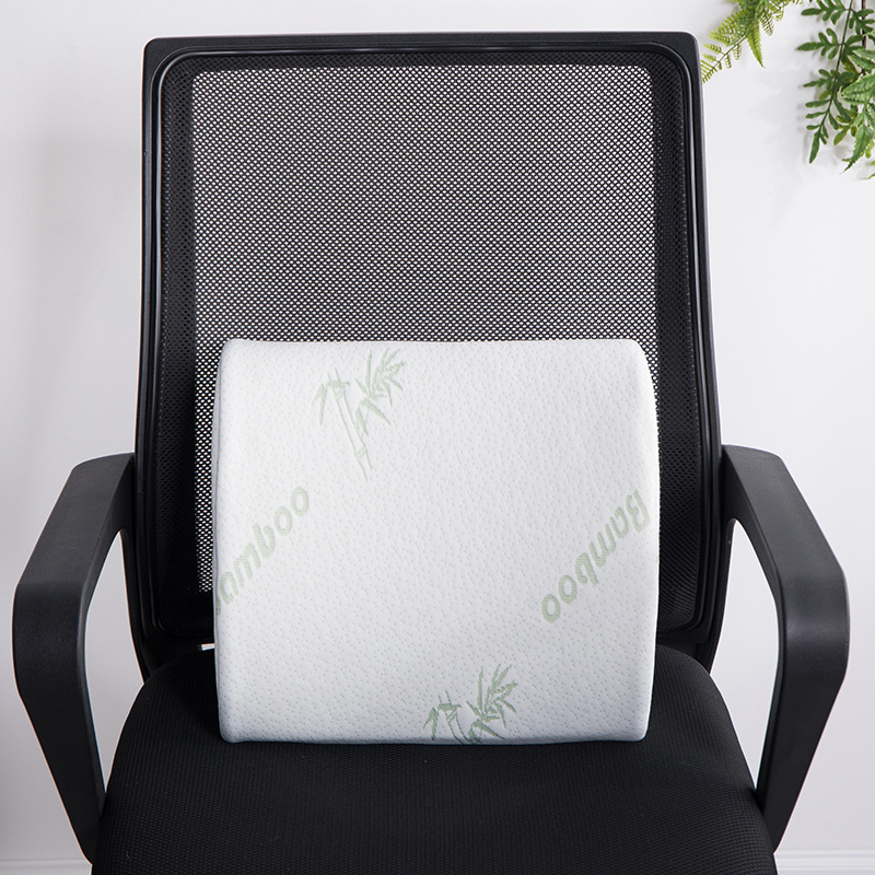       posture with bamboo fiber memory foam waist support cushion set for home office chairs Product details 1