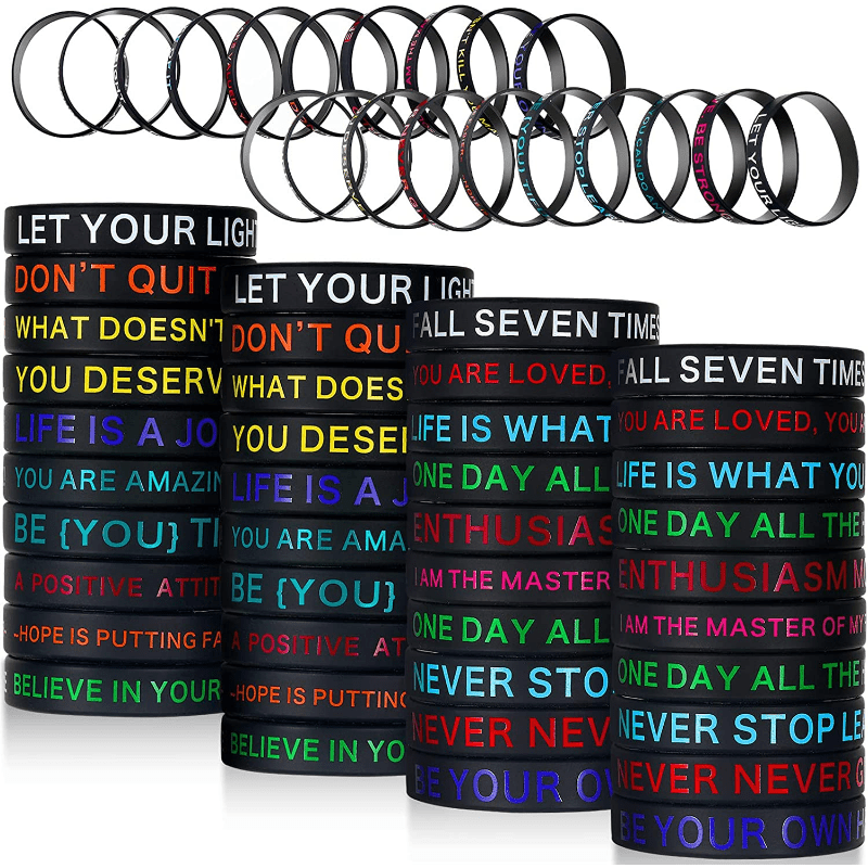 Inspirational deals rubber bracelets