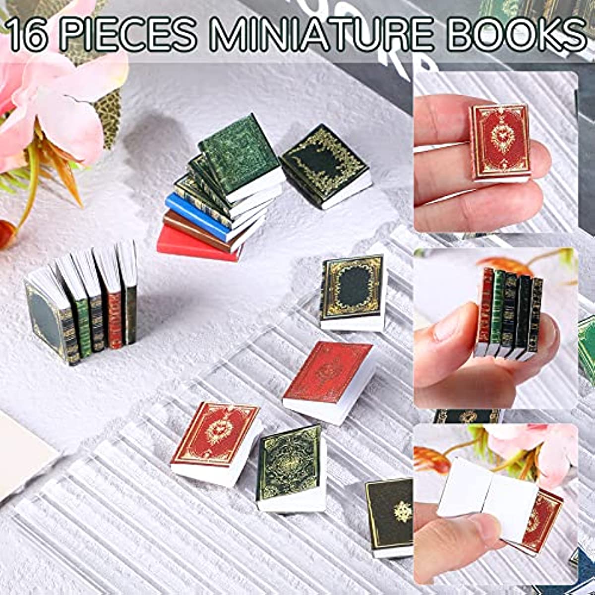 Miniature Books Dollhouse, 1 12 Dollhouse Miniature Book