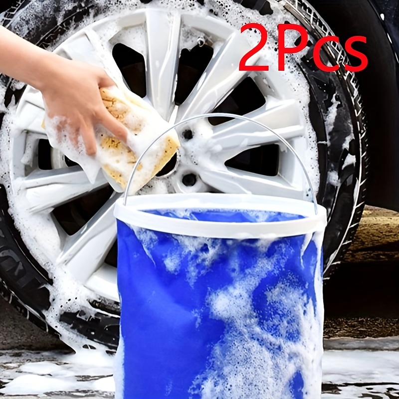 3-piece Set Car Wash Tools, Car Wash Gravel Filter, 11-liter Folding  Bucket, Car Wash Gloves, Car Wash Cloth, Camping Bucket, Auto Accessories