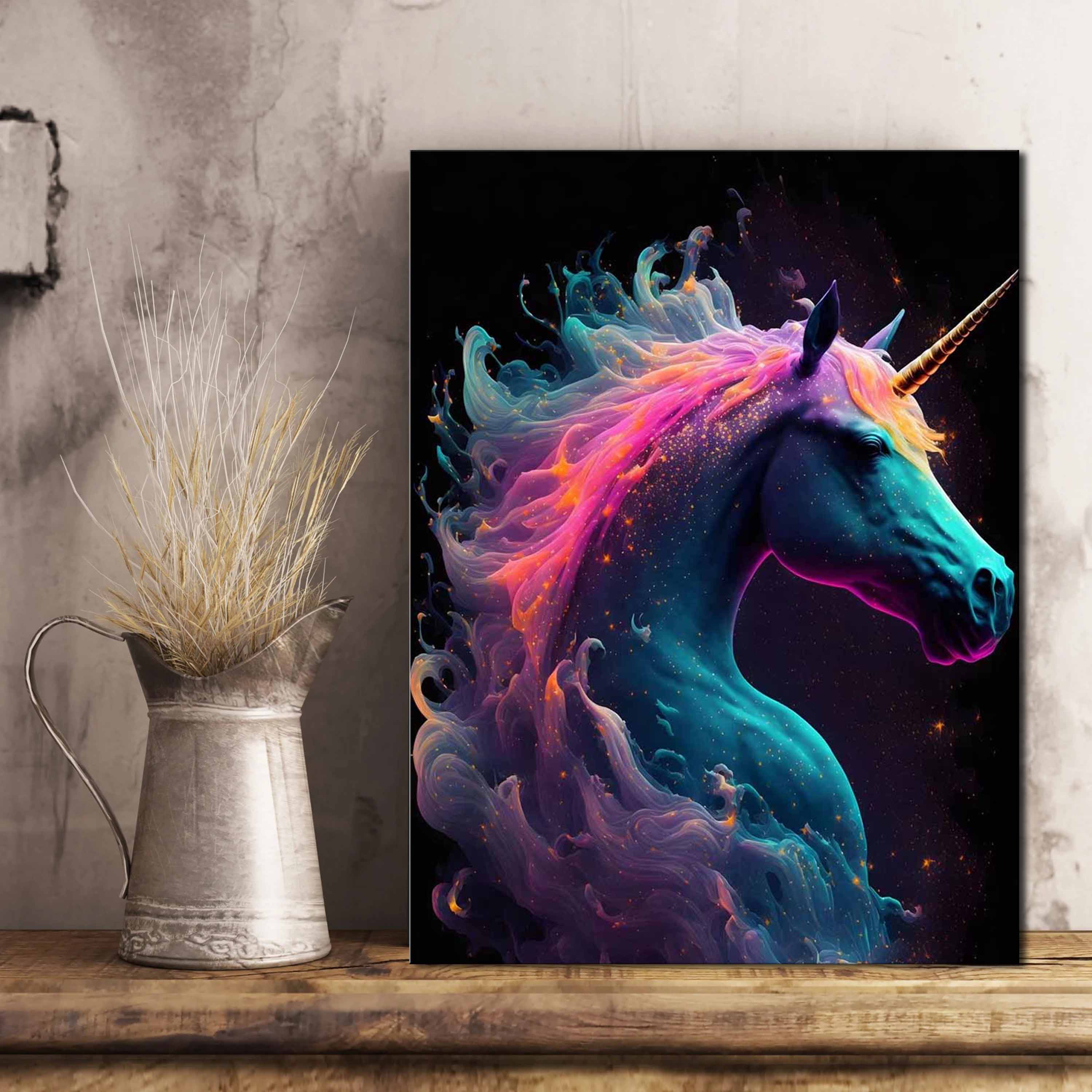 Brighten Up Your Home With A 5d Diy Unicorn Artificial - Temu