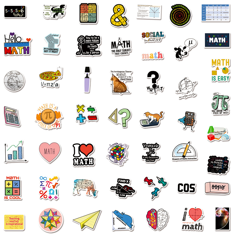 Math Stickers Preppy Stickers School Stickers Vinyl - Temu