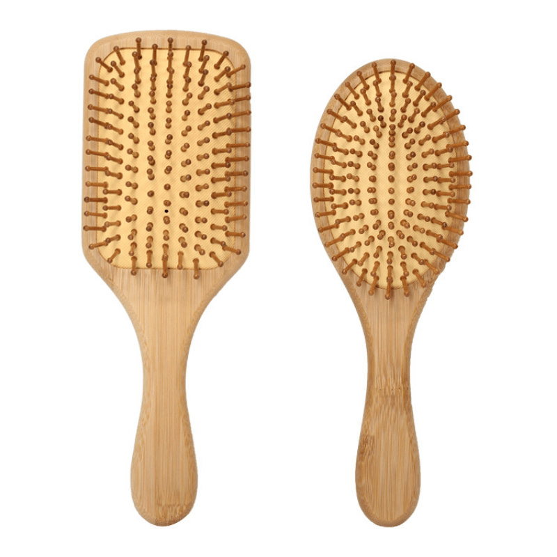 Cepillo para el cabello, cepillo de bambú para el pelo de paleta de madera,  peine de masaje, promueve y protege el cuero cabelludo para peinar.