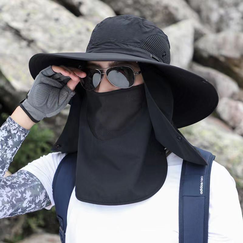 GZhLonKiMa Sunshade Hats For Men And Women With Large Eaves In Summer, Sun  Protection Hats For Face And Neck Protection, Fisherman Hats For Cycling,  Sun Hats For Hiking, Hats For Outdoor Activities 