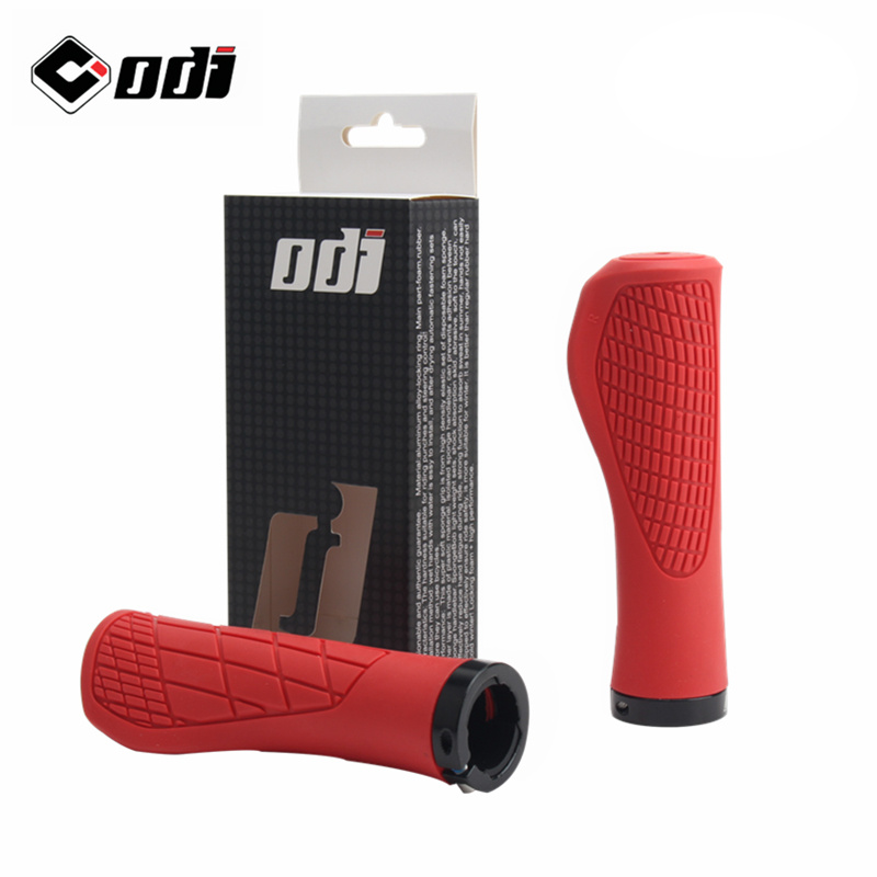 Red best sale bicycle grips