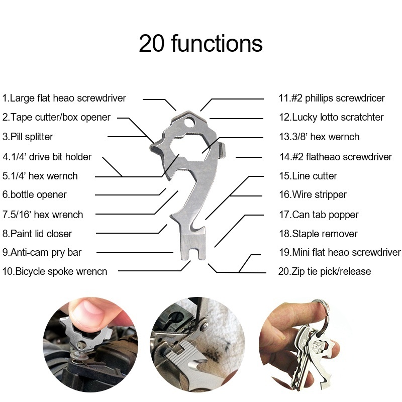 1pc Manganese Steel Small Folding Survival Tool Outdoor Camping