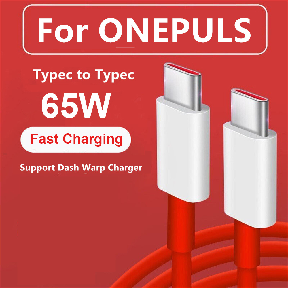 

65w Type C To Type C Usb Cable Fast Charging Pd Usb Cord Warp Charge Usb C For 7 Pro 7t 7 T 6t