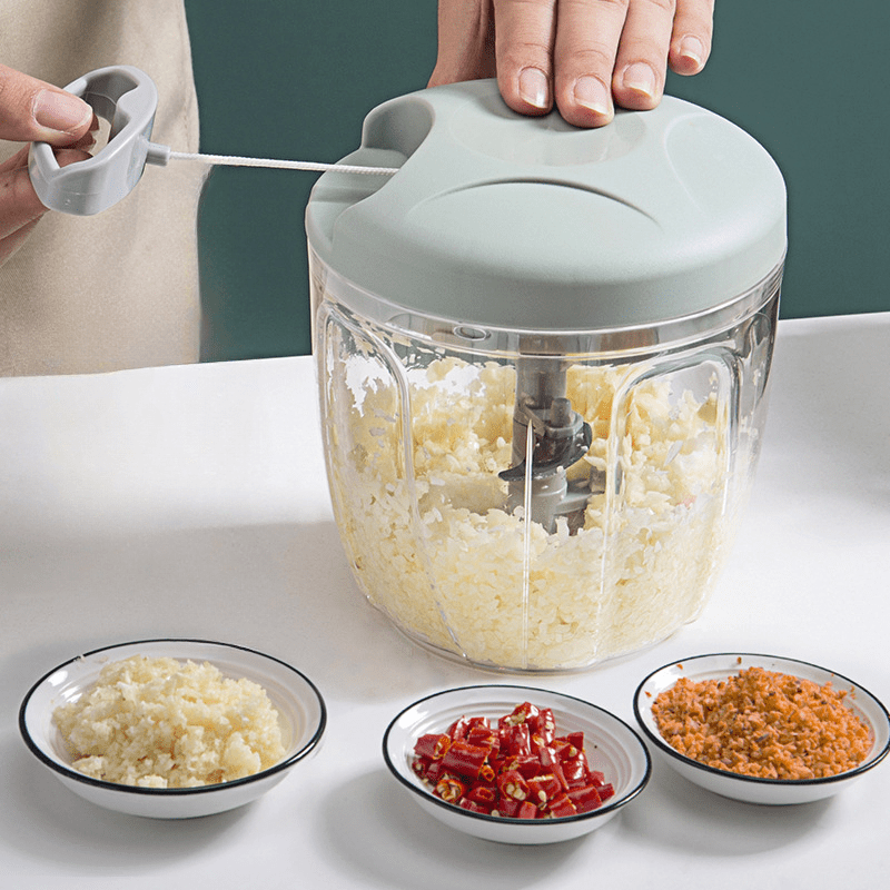 Kitchen Hand Chopper Manual Rope Food Processor Fruit Vegetable