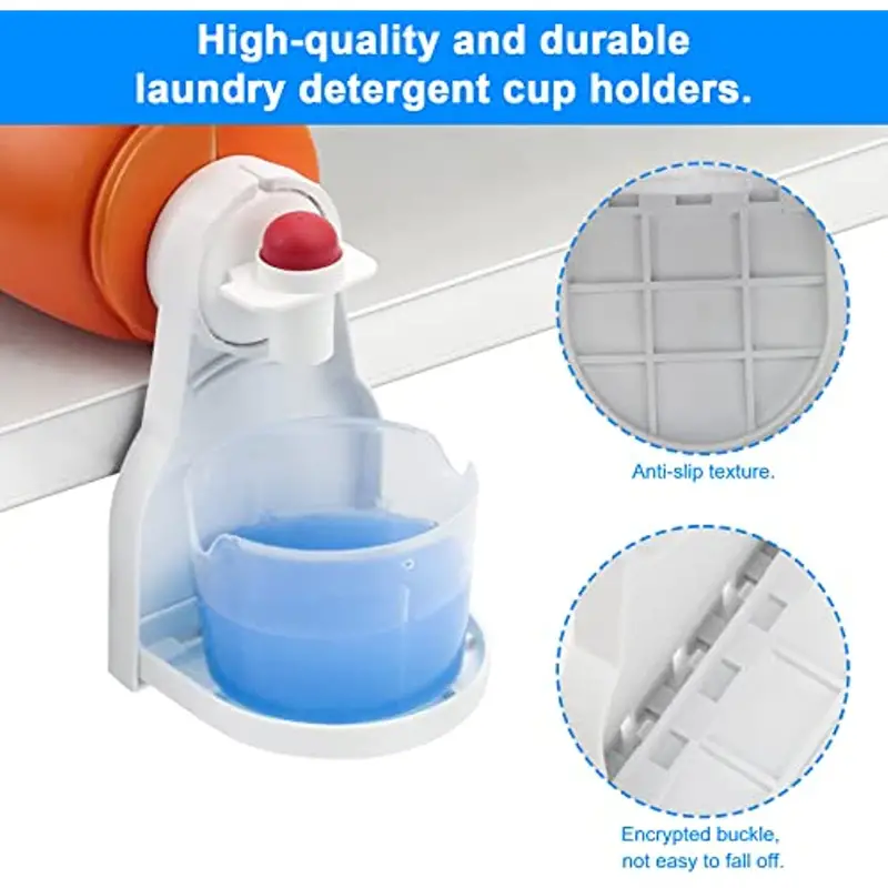 Laundry Detergent Cup Holder, Detergent Drip Catcher White Laundry Soap  Tray Foldable Cup Holder For Softener, Hold On Laundry Bottle Detergent  Dispenser Organizer Drip Cup Stand - Temu Norway