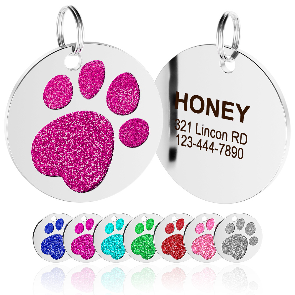 Custom Engraved Pet Tags Personalize Your Dog Or Cat's - Temu