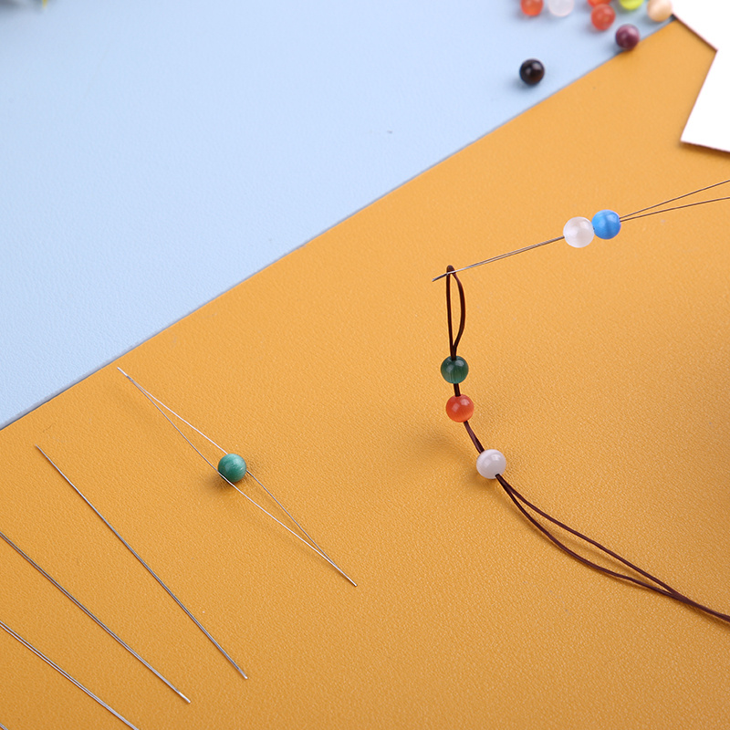 Beading Needles Pins Opening Curved Needle for Beads Bracelet DIY Jewelry  Making Tools Beaded Threading Pin Needlework Kits