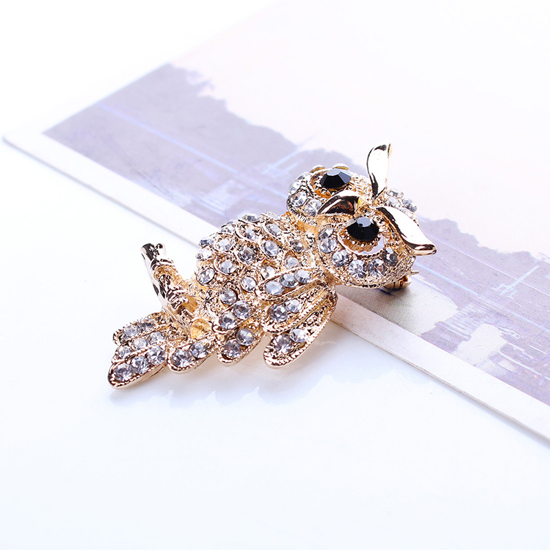 Elegant Rhinestone Owl Brooch Pin For Women Perfect - Temu