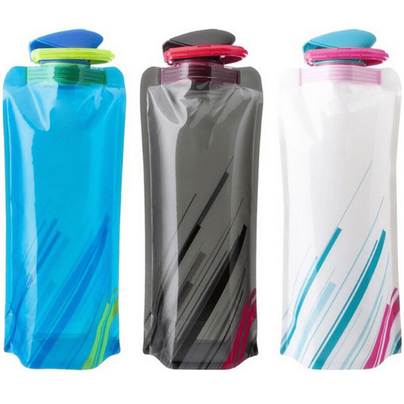 Tpu Soft Flask Water Bottle Ultralight Folding Water Bottle - Temu