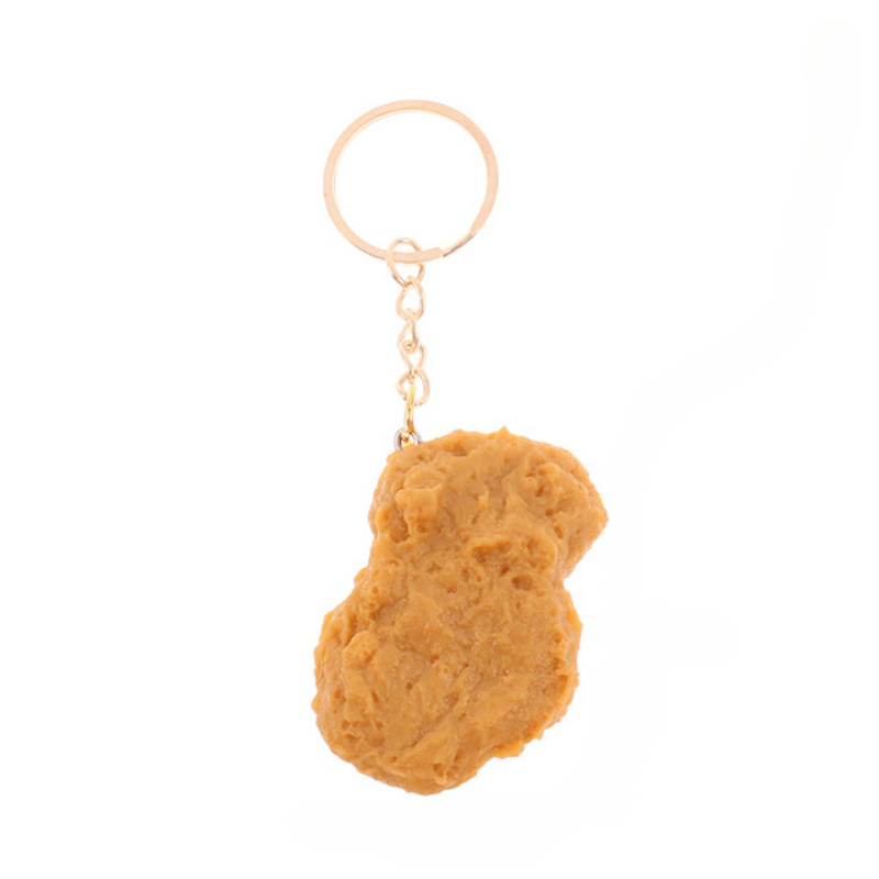 Simulation Pvc Food Pendant Keychain Fried Chicken Leg - Temu