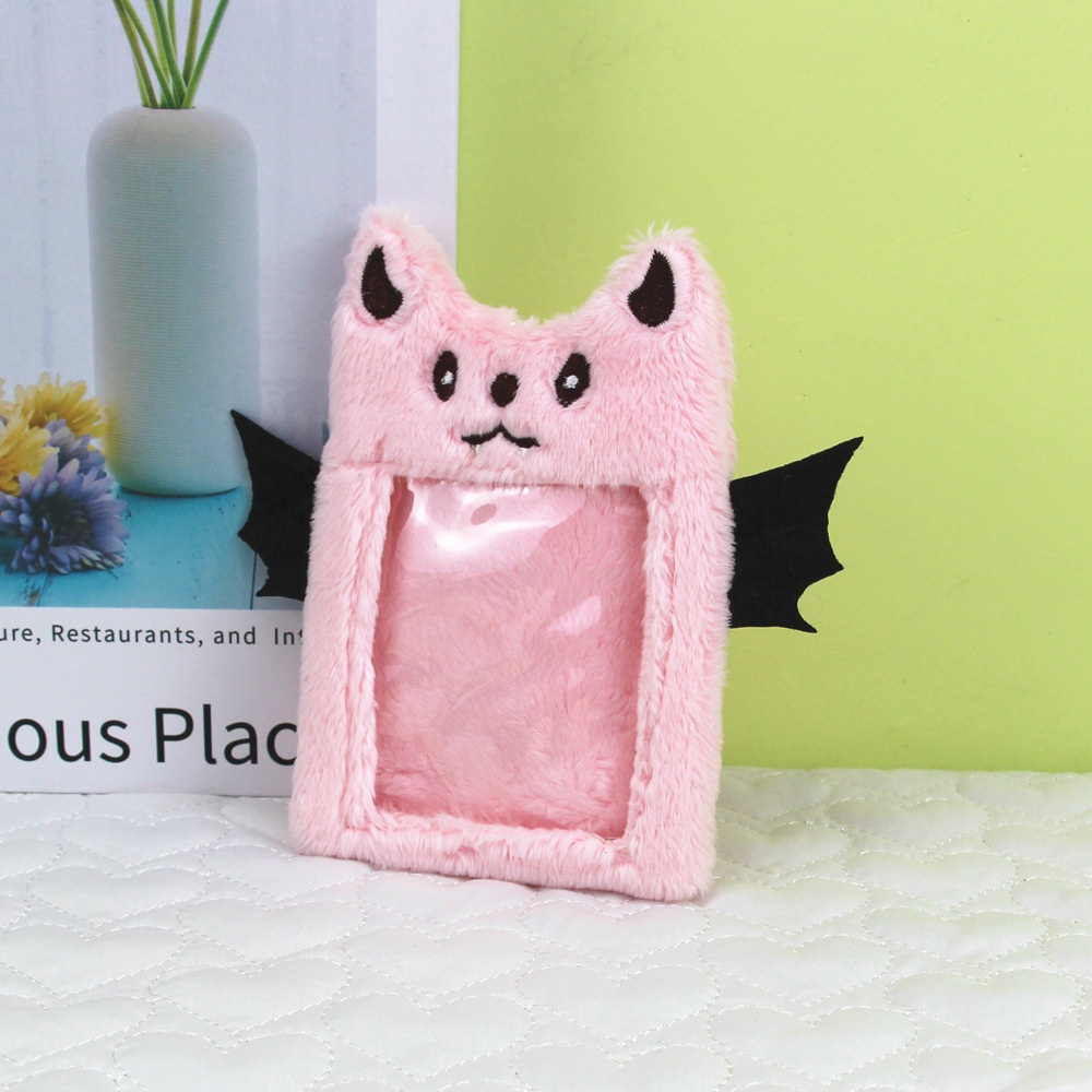 Estuche Tarjetas Peluche Kawaii Pequeño Demonio Funda - Temu