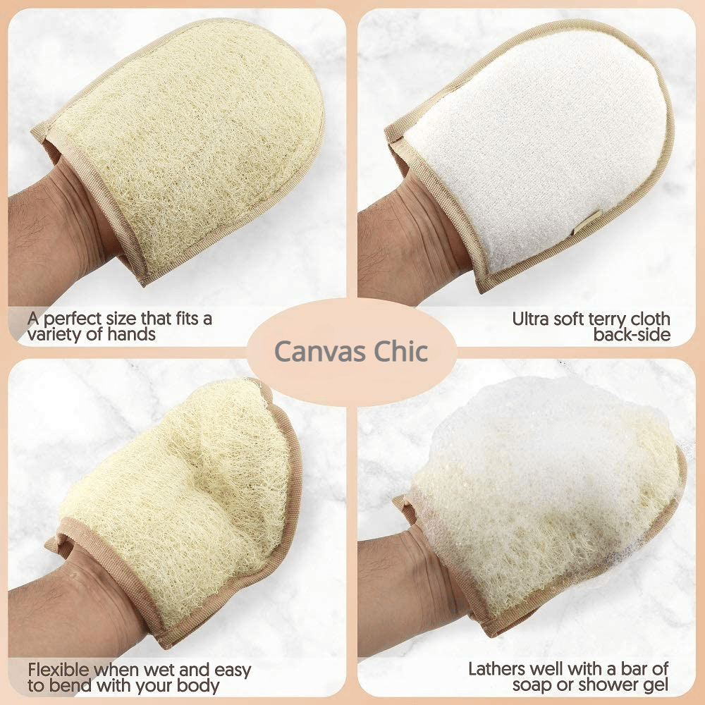 Large Exfoliating Bath Loofah Body Scrubber Pads Bath Washcloth 6×8" Perfect For Deep Cleansing And Relaxation