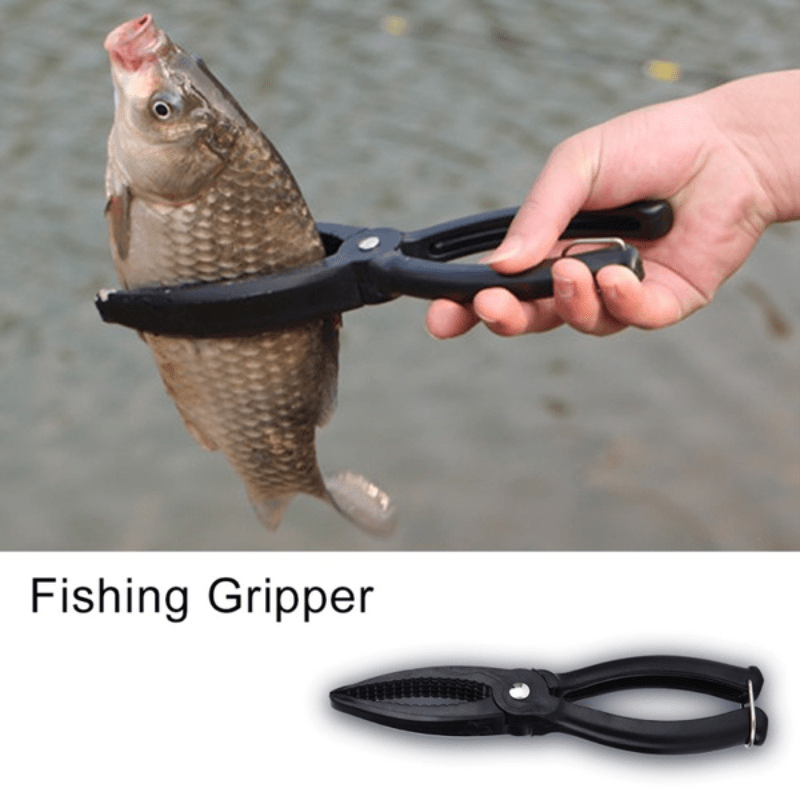 Portable Fishing Gripper Stainless Steel Fish Lip Grip Handle Grab Carp  Fish Control Scissor Nipper Clamp
