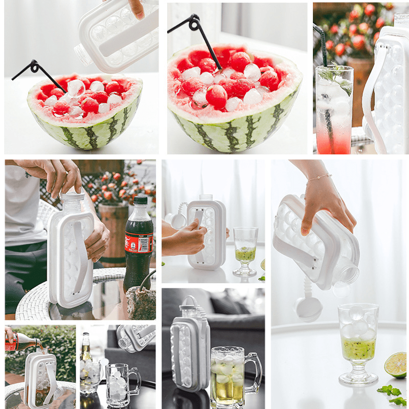 Ice Cube Trays 1 Portable Ice Ball Maker Kettle With Flat - Temu