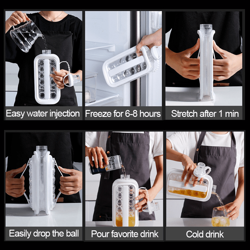 Portable Ice Ball Maker 1 Ice Cube Trays Creative Ice Bottle - Temu