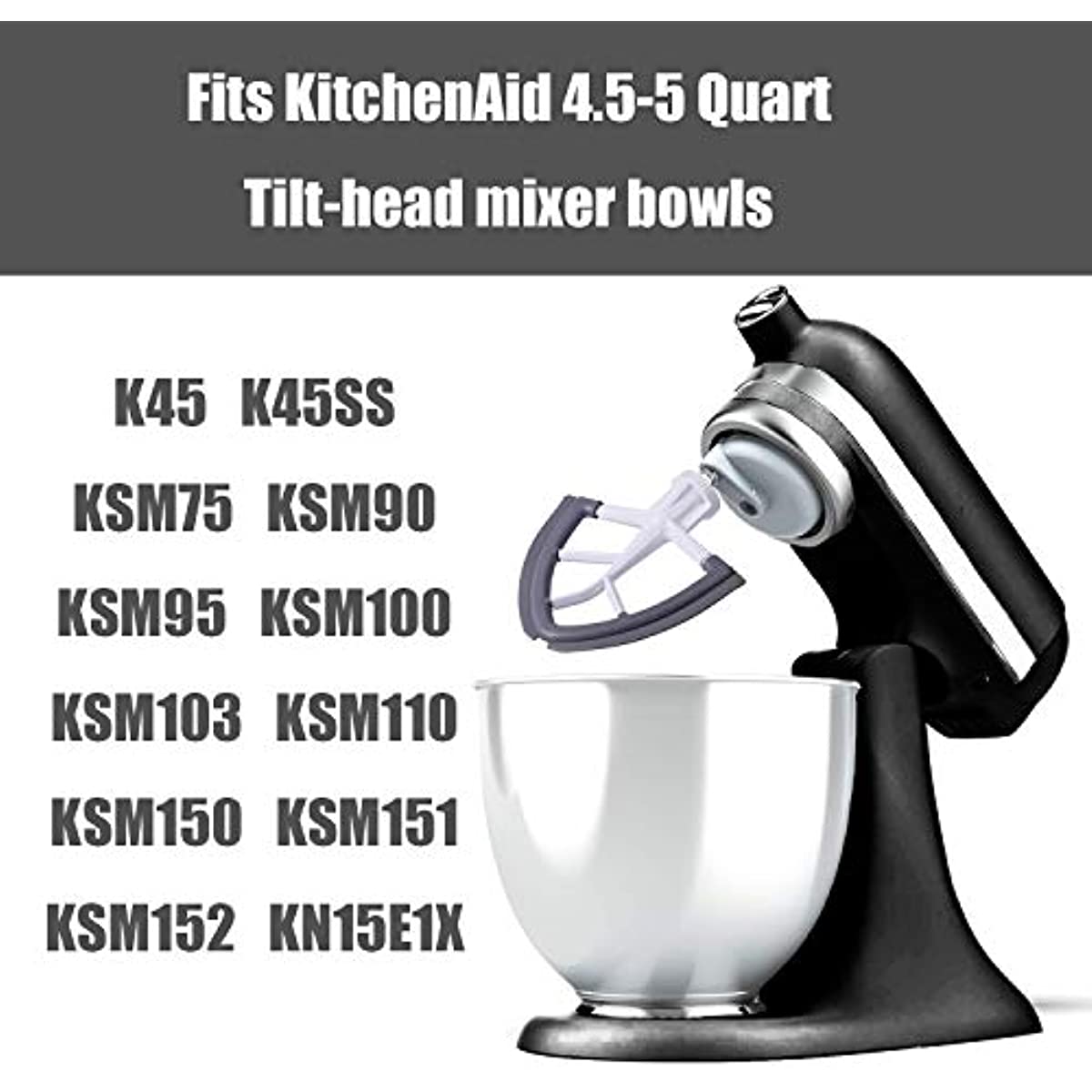 KITCHENAID KSM90 MIXER 4.5 QT W/ BOWL & ATTACHMENTS ULTRA POWER WHITE STAND