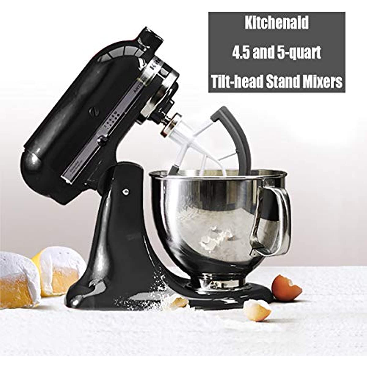 KitchenAid 4.5 Quart Tilt Head Stand Mixer in Onyx Black and
