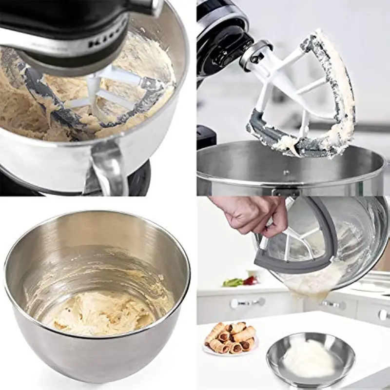 KitchenAid 6-Quart Stainless Steel Bowl + Coated Pastry Beater Accessory  Pack | Fits 6-Quart KitchenAid Bowl-Lift Stand Mixers