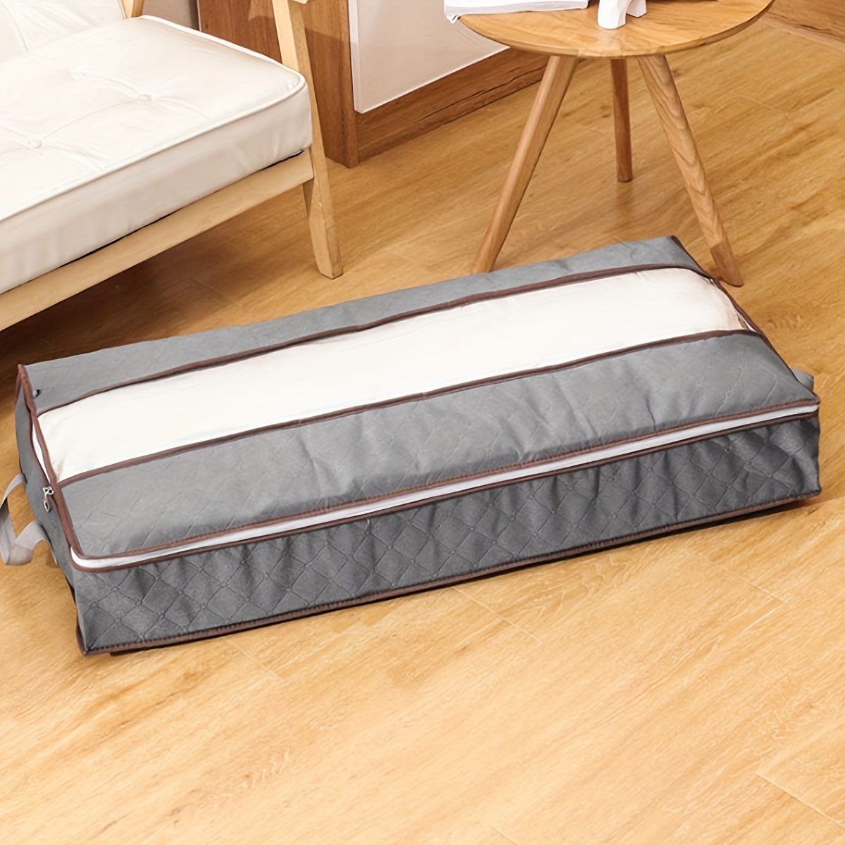 1pc under bed storage bag household thickened flat storage bag large capacity cotton quilt storage bag dust proof finishing bag household storage organization multi purpose storage bag details 3