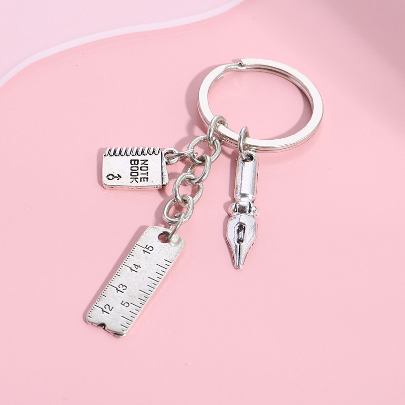 Creative Portable Small Metal Ruler Key Chain Small - Temu