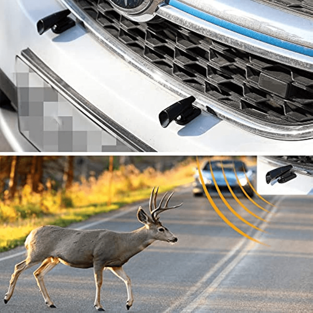Kaufe 4Pcs Deer Warnpfeifen Gerät Auto Tier Repeller Auto