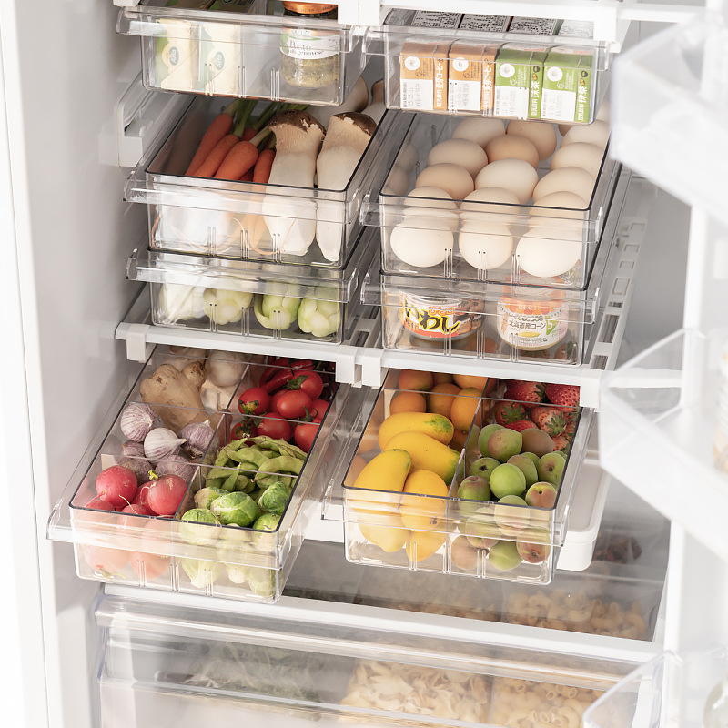 Compre Organizador Del Refrigerador Bin el Organizador de Cajas de  Refrigerador Extracción de la Cajón de Almacenamiento Transparente Para la  Despensa de Gabinetes de Congelador (sin Bpa, Sin Certificado de Fda) 