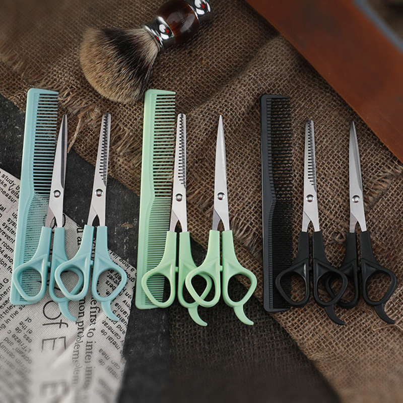 Professional Hair Cutting Scissors Kit Barber Shears Set - Temu