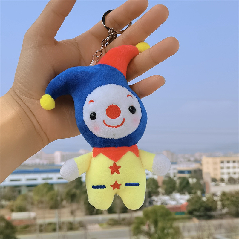 Cuddly Circus Clown Plush Keychain Backpack Pendant Adorable Temu