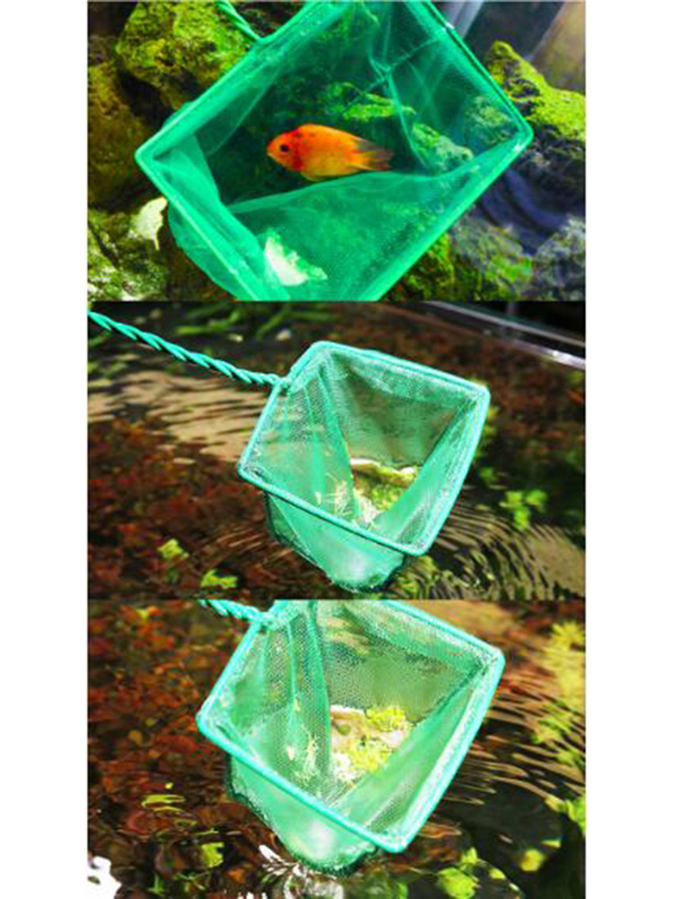 Fish Net Long Handle Portable Square Aquarium Accessories - Temu Canada