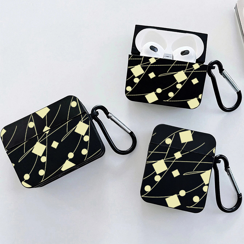Lv Square Checks Leather Airpods Cases for 1-2