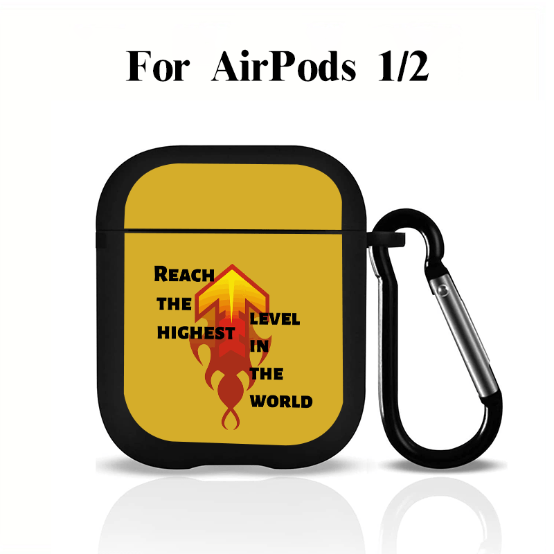 Upward Arrow Graphic Headphone Case For Airpods1/2, Airpods3, Pro, Pro (2nd  Generation), Gift For Birthday, Girlfriend, Boyfriend, Friend Or Yourself,  Black Pattern Anti-fall Silicon Headphone Case - Temu Bahrain