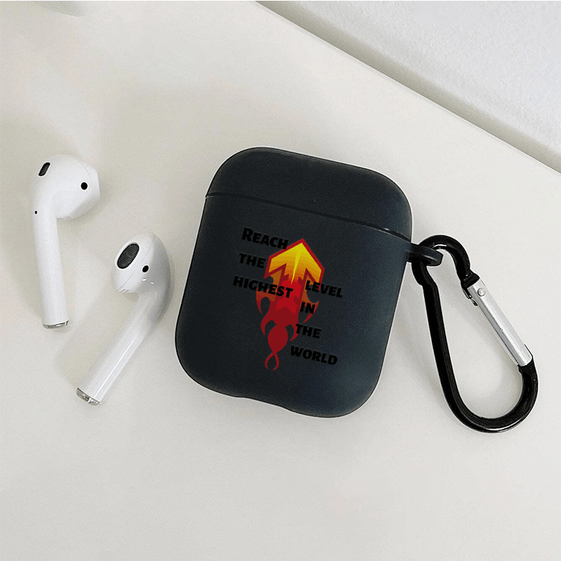 Upward Arrow Graphic Headphone Case For Airpods1/2, Airpods3, Pro, Pro (2nd  Generation), Gift For Birthday, Girlfriend, Boyfriend, Friend Or Yourself,  Black Pattern Anti-fall Silicon Headphone Case - Temu Bahrain