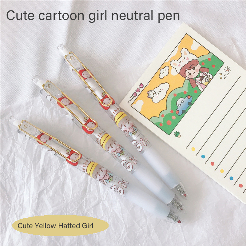 U-K 1 stylo gel Kawaii pour fille de dessin animé mignon 0,5 mm neutre stylo  pour enfants cadeaux de bureau outils d'écriture mignons aiguilles stylos  japonais papeterie professionnelle : : Fournitures de