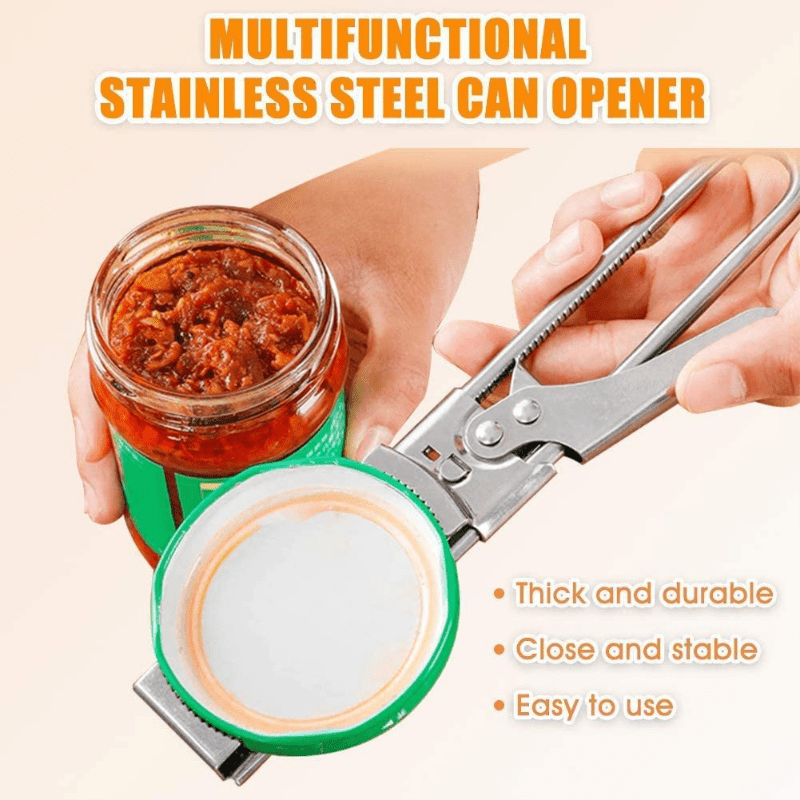 Adjustable Bottle Jar Can Stainless Steel Opener Bottle Revomer