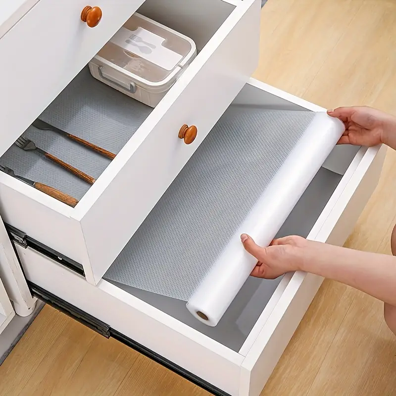 Durable Non-adhesive Shelf Liners For Kitchen Cabinets, Drawer