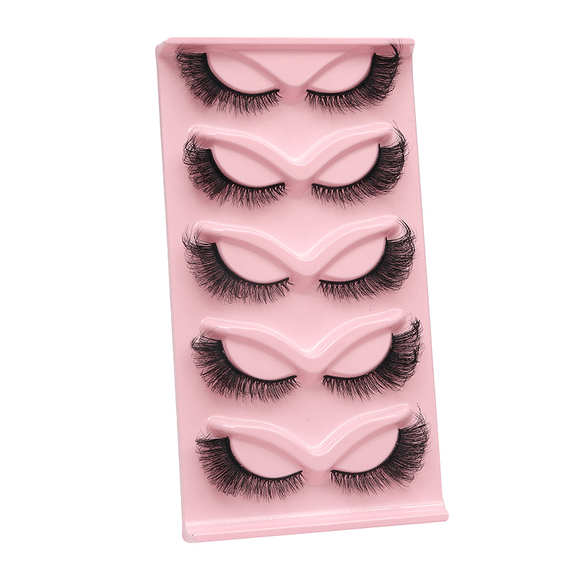 10 Pairs 3D Cat Eye False Eyelashes for Makeup Wedding Party