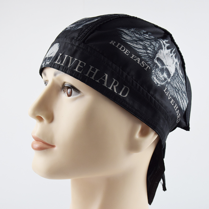 Gorro tipo casco con diseño de calavera para hombre bandana sombrero de  pirata y para cabeza de motociclistas – Yaxa Store