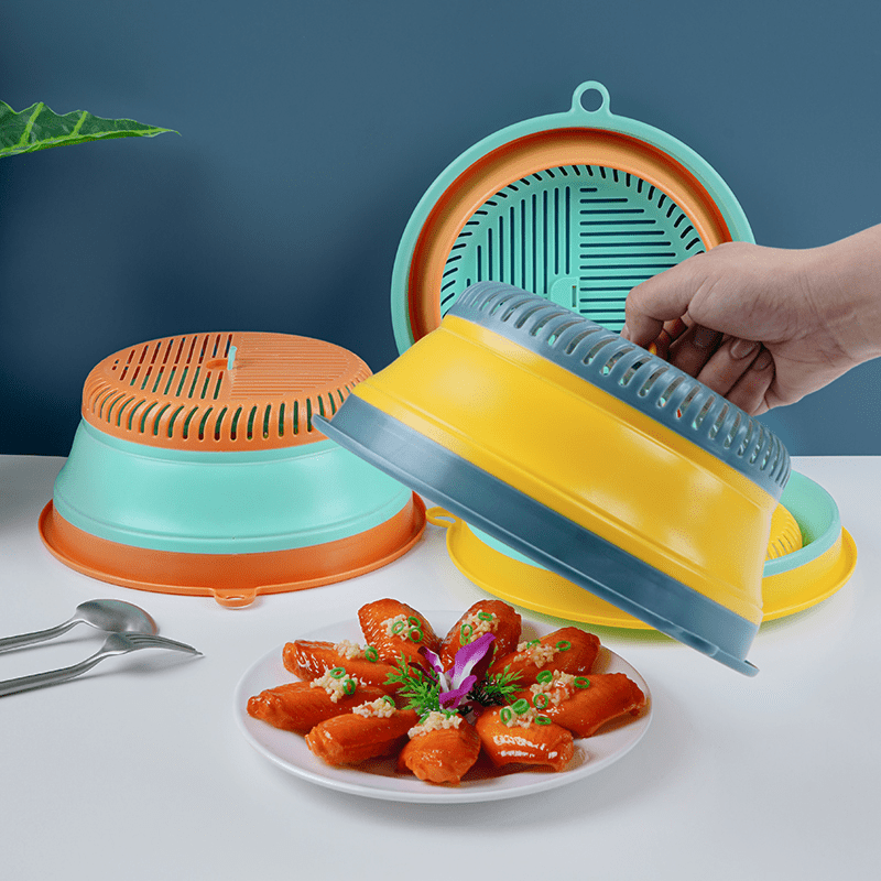 Vented Collapsible Microwave Cover: Splatter Guard Colander - Temu