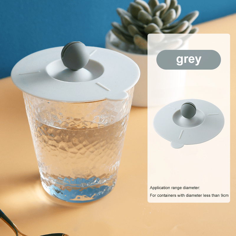 Silicone Tea Cup Coffee Mug Lid Cover Anti-Dust Suction Glass Drink Cover  Cap