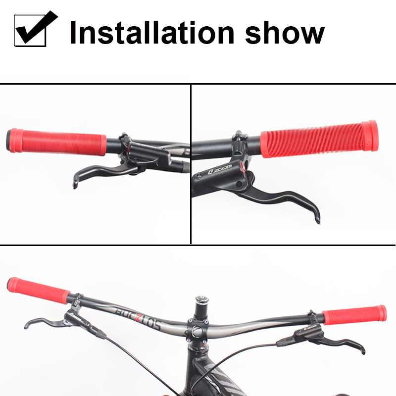  1Pair Anti-Slip Soft Silicone Rubber Bicycle Handlebar
